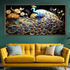 Azure Peacock Dreams Crystal Glass Modern Art Paintings & Wall Decoration items